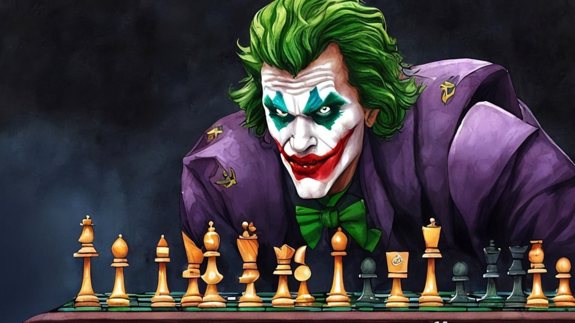 Joker’s Chessboard of Insanity Wallpaper in Full HD for Your Desktop in high quality for free