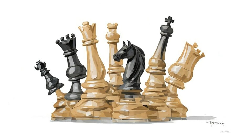 Horses in the Wind: Chess Wallpaper HD for Desktop in high quality for free