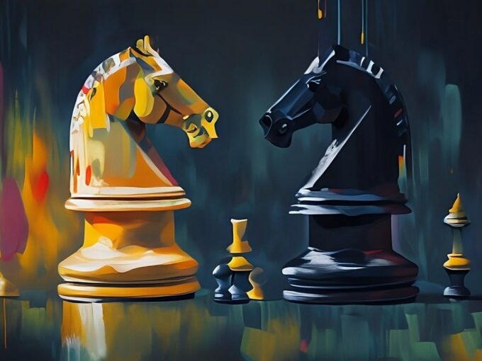 Horses in Motion II: Chess Wallpaper for Desktop in high quality for free