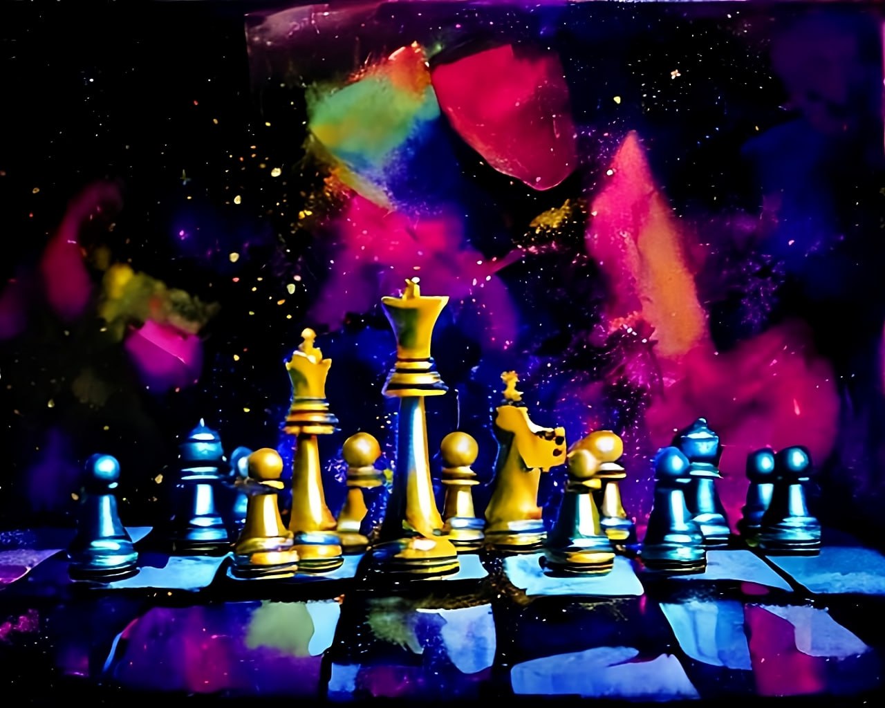 Golden Chess Wallpaper in HD for Your Desktop in high quality for free