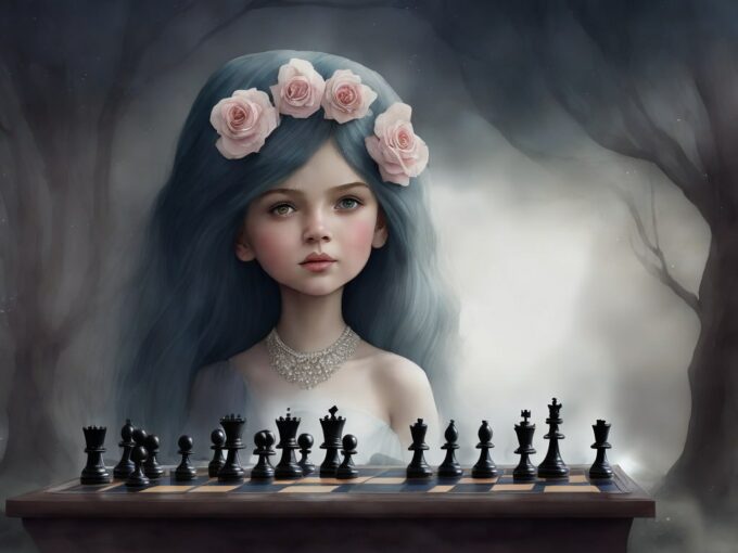 The Queen’s Triumph: Chess Queen Wallpaper HD for Desktop in high quality for free