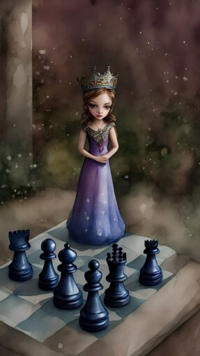 Queen’s Reign: Chess Queen Wallpaper HD in high quality for free