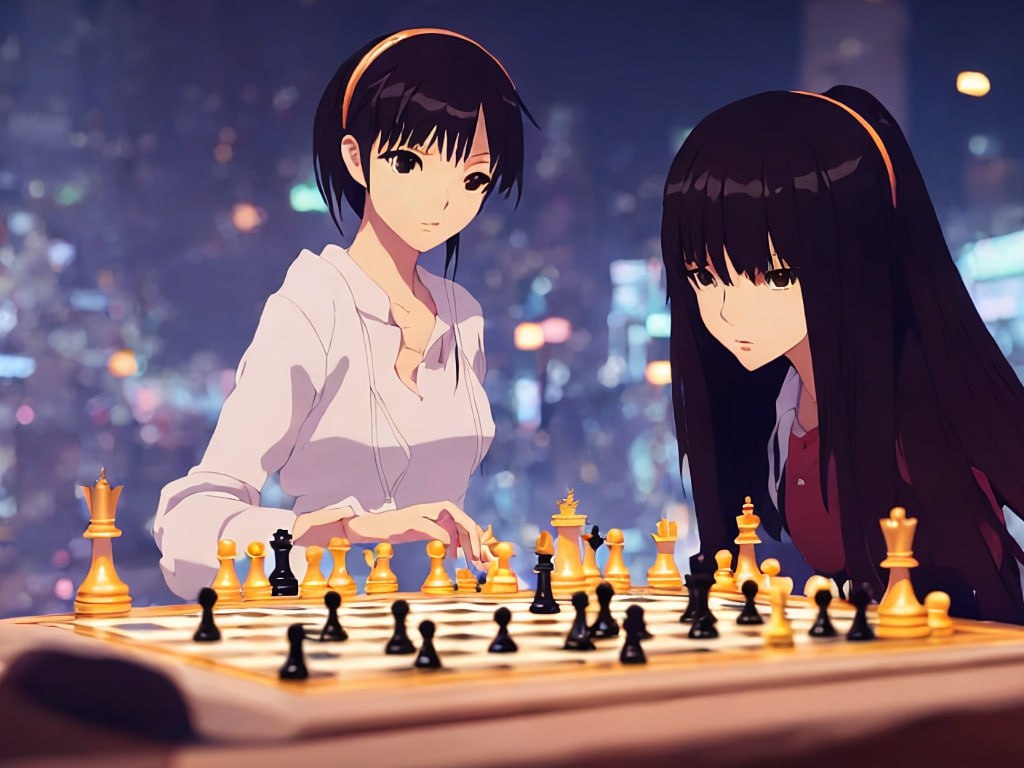 Captivating Chess Girl Wallpaper in HD for your Desktop in high quality for free