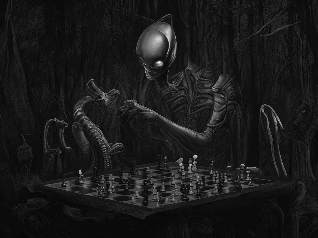 Dark Chess Surrealism Wallpaper for a Mystical Vibe in high quality for free