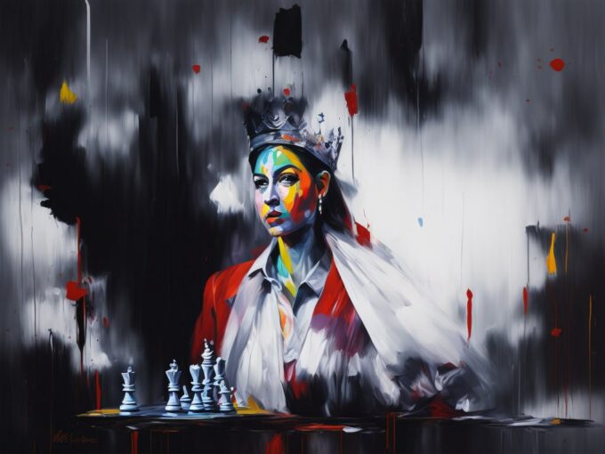 Regal Queen: Chess Queen Wallpaper HD in high quality for free