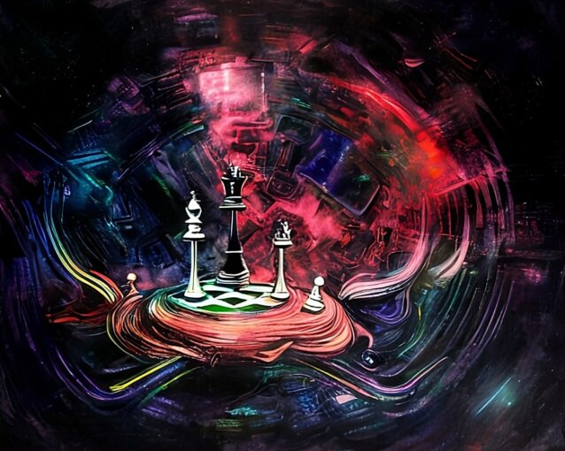 Glowing Chess Wallpaper in HD for Your Desktop in high quality for free