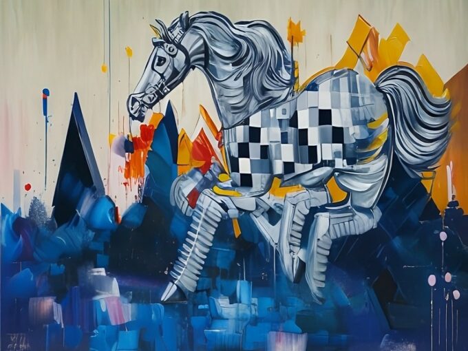 Horses in Motion: Chess Wallpaper for Desktop in high quality for free