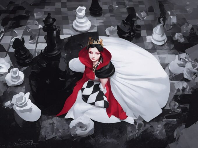 Regal Elegance: Chess Queen Wallpaper HD for Desktop in high quality for free