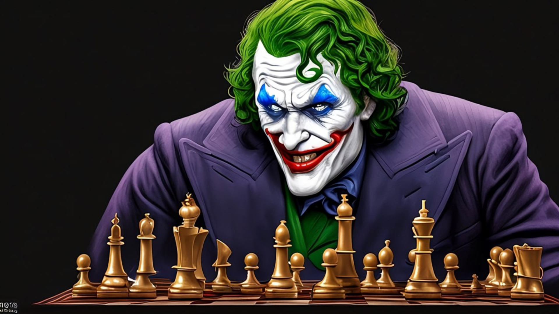 Joker’s Chess Mind Games Wallpaper in Full HD for Your Desktop in high quality for free