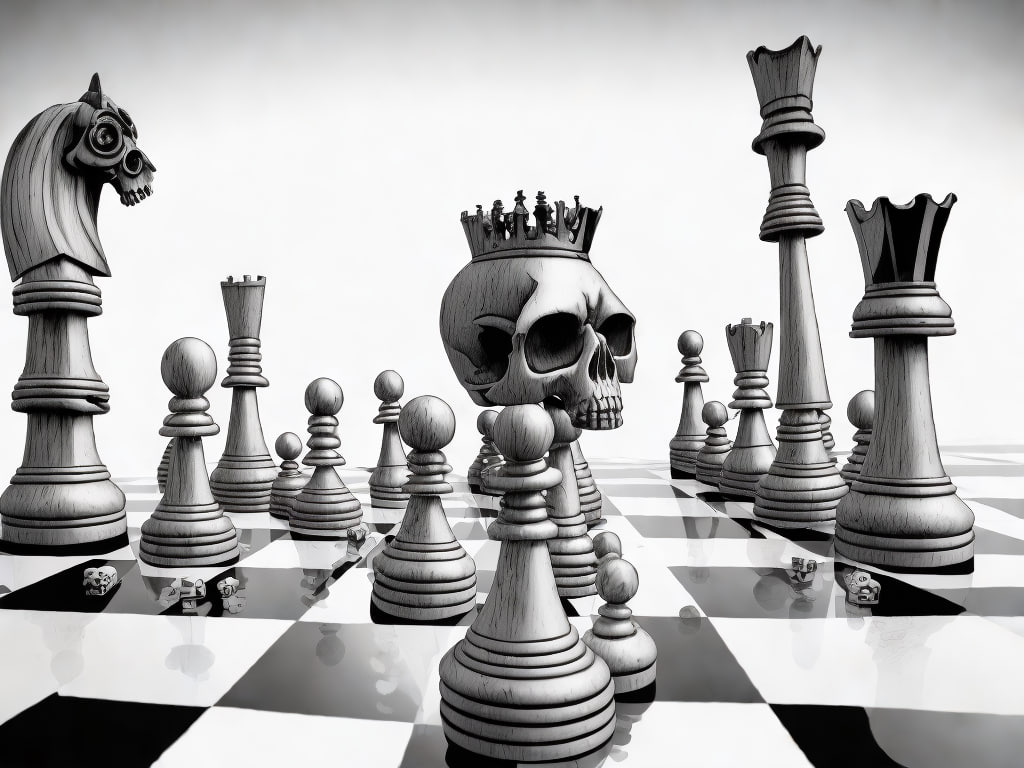 Elevate Your Gaming Experience with Chess Graphic Arts Wallpaper in high quality for free