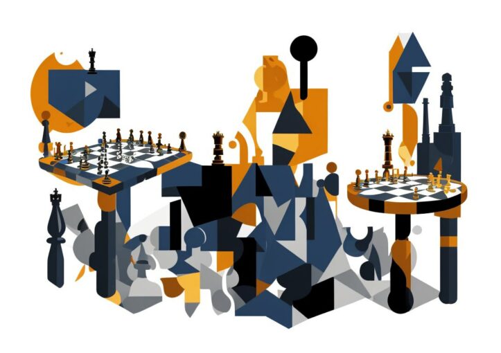 The Art of the Game: Chess Art Wallpaper in high quality for free